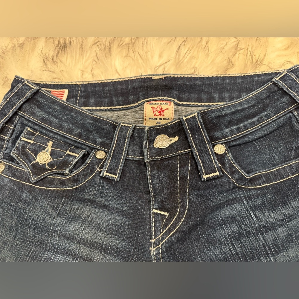 True Religion Jeans with Rhinestone buttons - Picture 7 of 7